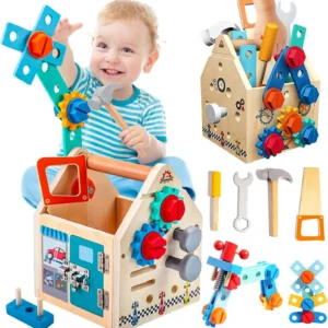 Children's Wooden Toolbox Set