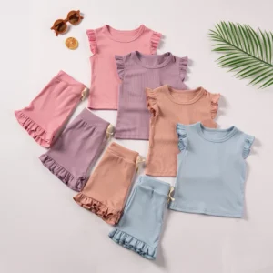 2 Piece Summer Suit for Preschool Girls