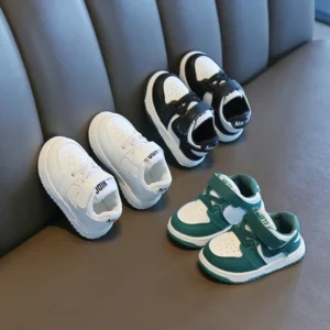 Children Sneakers Boys Girls Leather Low-Top