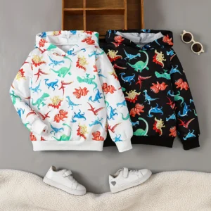 2 Pack Kids Dinosaur Print Hoodie